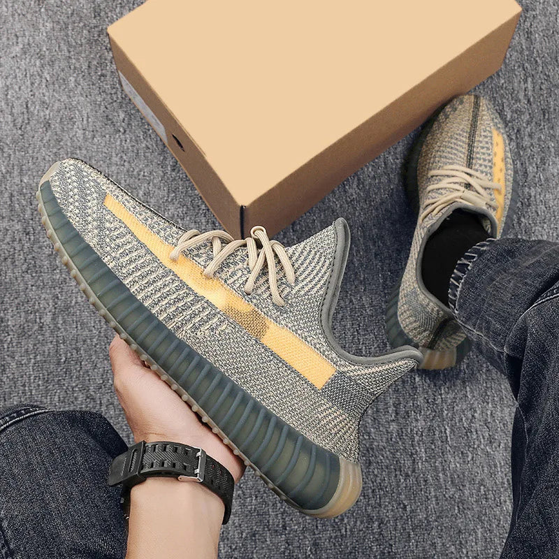 Women's Sports Shoes Mesh Lightweight Soft Sole Jogging Strap Breathable Fashion Sports Walking Casual Tennis Flat Shoes for Men