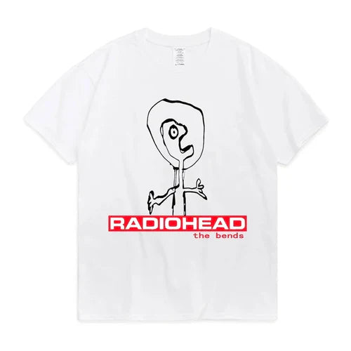 Radiohead T Shirt Men Vintage Classic Tees North America Tour Rock Boy