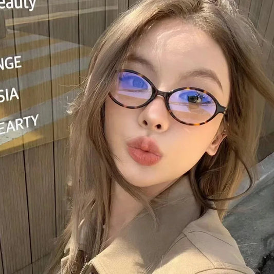 Vintage Oval Sunglasses NEW Women Luxury Brand Designer Small Oval