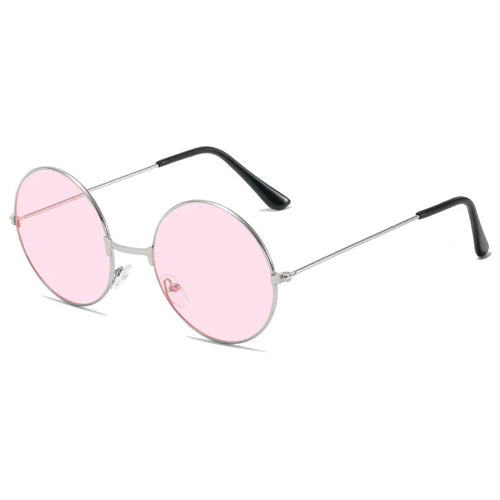 Retro Hippie Round Metal Frame Sunglasses Fashion Small Circle Sun