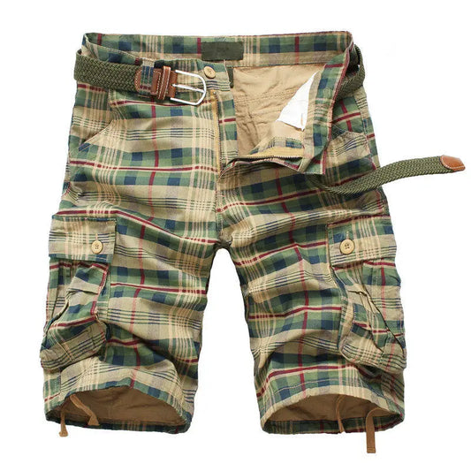 2024 Summer Men Shorts Fashion Plaid Beach Shorts Mens Casual Shorts