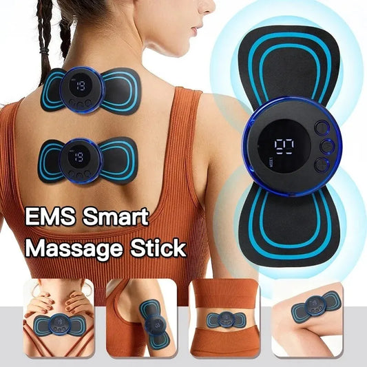 Mini Cervical Massager Electronic Pulse Back Massage Patch For Muscle