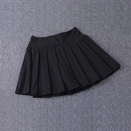 2024 New Best-Selling Pleated Nylon Spandex High Waisted Pocket Skirt