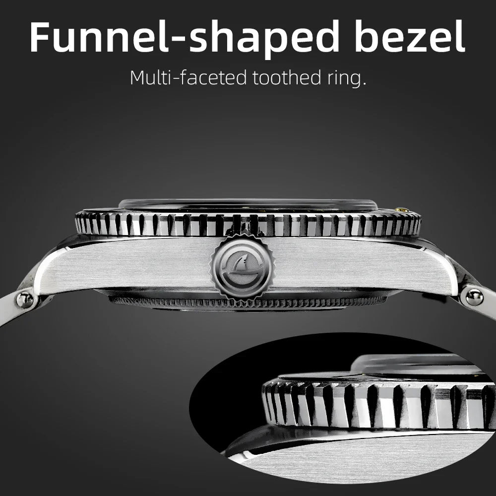 Hestur Automatic Mechanical Watch NH35 Vintage Sports Movement Watch For Men 20bar Waterproof Luminous Men's Diver Watch Luxury