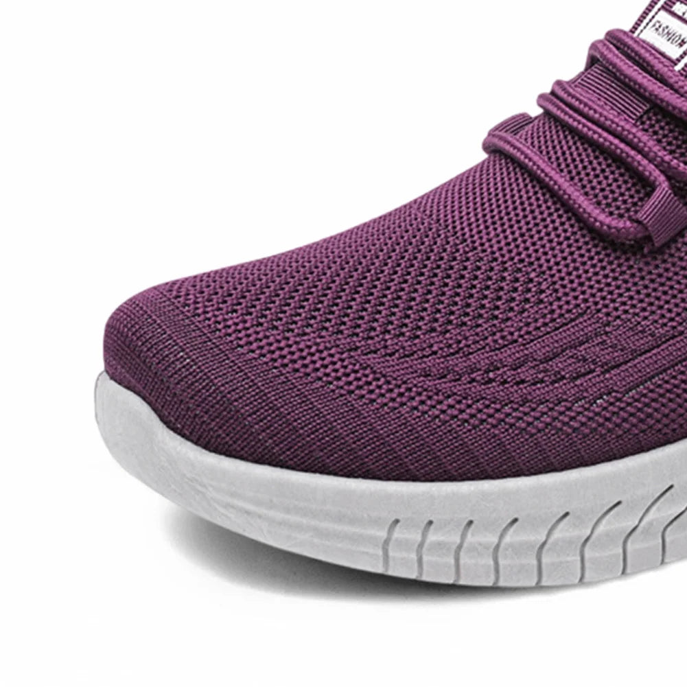 Women Mesh Walking Shoes Slip on Fashion Sneakers Breathable Running Shoes Casual Sneakers for Outdoor