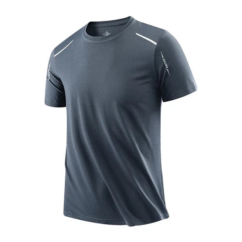 CHRLCK Men's Running Quick Drying T-shirts Breathable Hiking Fishing