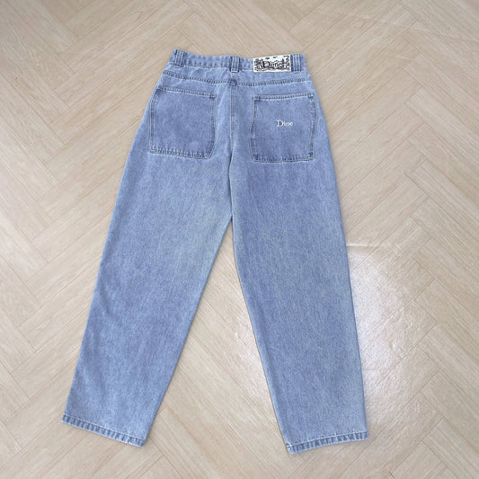 2024 Y2K Dime Jeans for Men Dime Skate Baggy Jeans Embroidery Denim