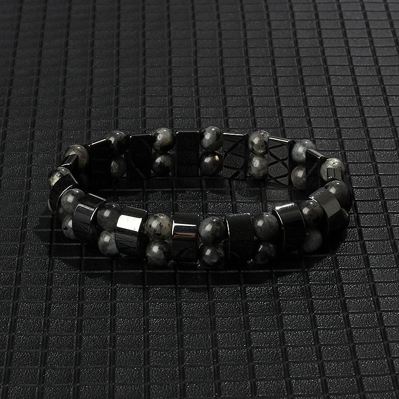 New Arrow Hematite Bracelet Men Fashion Weight Loss No Magnetic Therapy Bracelets for Women Stretch Health Care Bracelet Jewelry