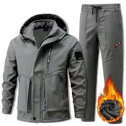 Men's Set Winter Autumn Work Men Sportswear 2 Piece Set Sporting Suit
