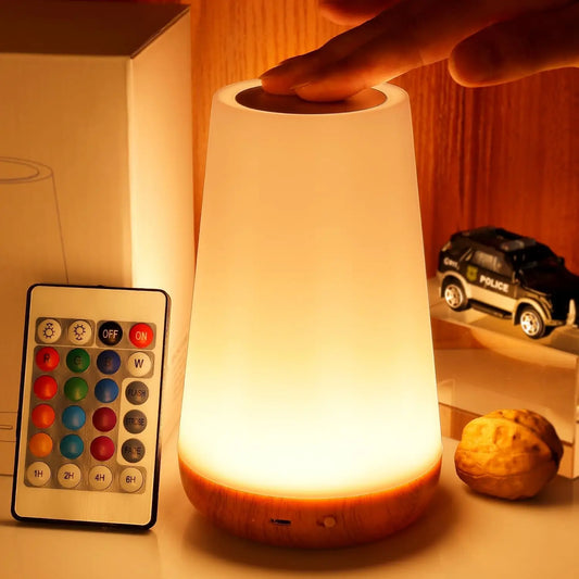 Table Lamp Bedside Lamp For Bedroom 13 Color Changing Touch Night