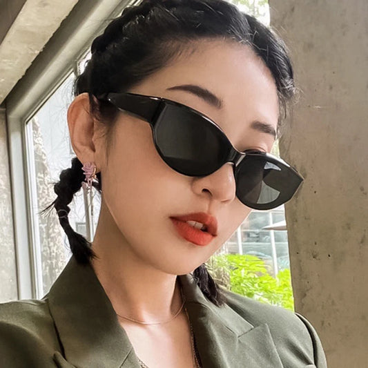 New Arrival Small Cat Eye Sunglasses Women Oval Vintage Brand elliptic