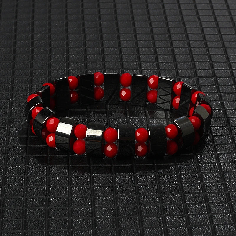 New Arrow Hematite Bracelet Men Fashion Weight Loss No Magnetic Therapy Bracelets for Women Stretch Health Care Bracelet Jewelry