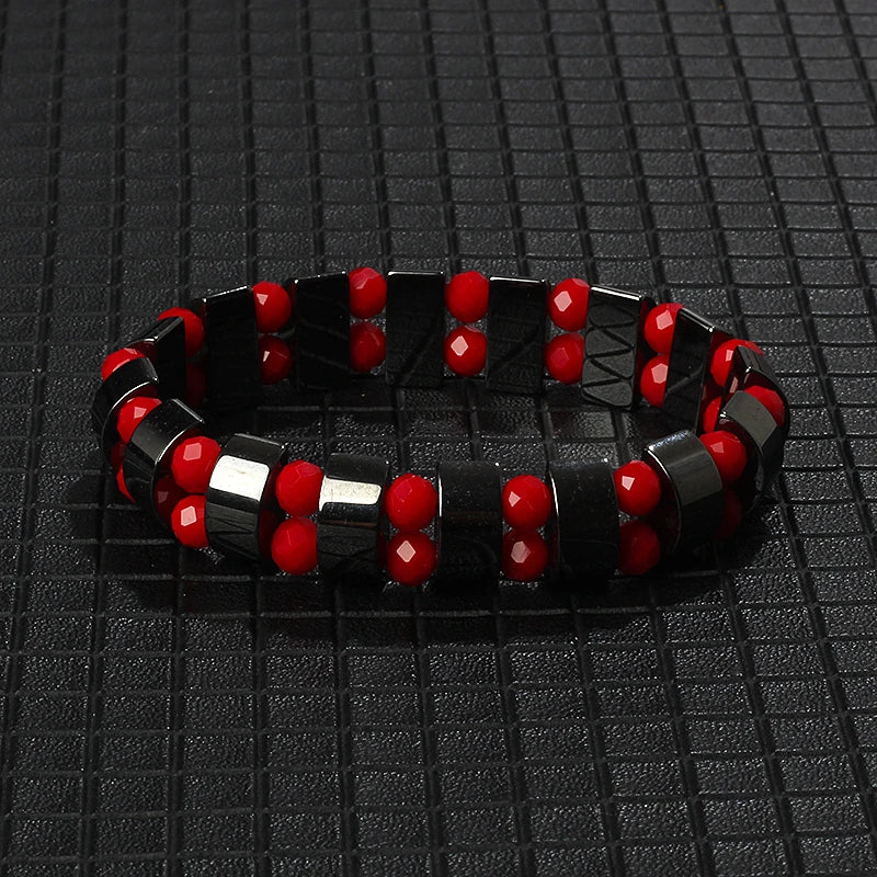 New Arrow Hematite Bracelet Men Fashion Weight Loss No Magnetic Therapy Bracelets for Women Stretch Health Care Bracelet Jewelry