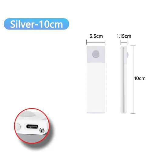 Cabinet Lights Motion Sensor LED Wireless USB Under Ultra Thin Night