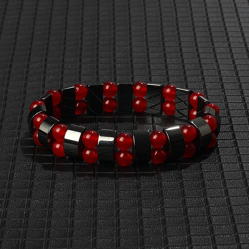 New Arrow Hematite Bracelet Men Fashion Weight Loss No Magnetic Therapy Bracelets for Women Stretch Health Care Bracelet Jewelry