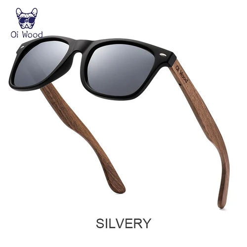 Oi Wood Brand Natural Wooden Sunglasses Men Polarized Fashion Sun