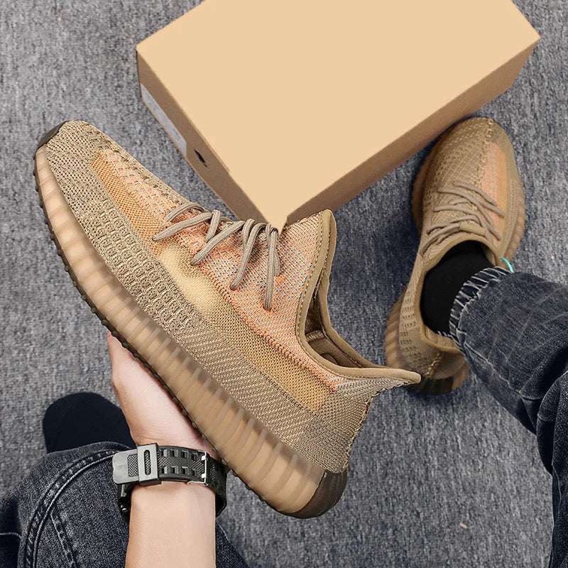 Women's Sports Shoes Mesh Lightweight Soft Sole Jogging Strap Breathable Fashion Sports Walking Casual Tennis Flat Shoes for Men