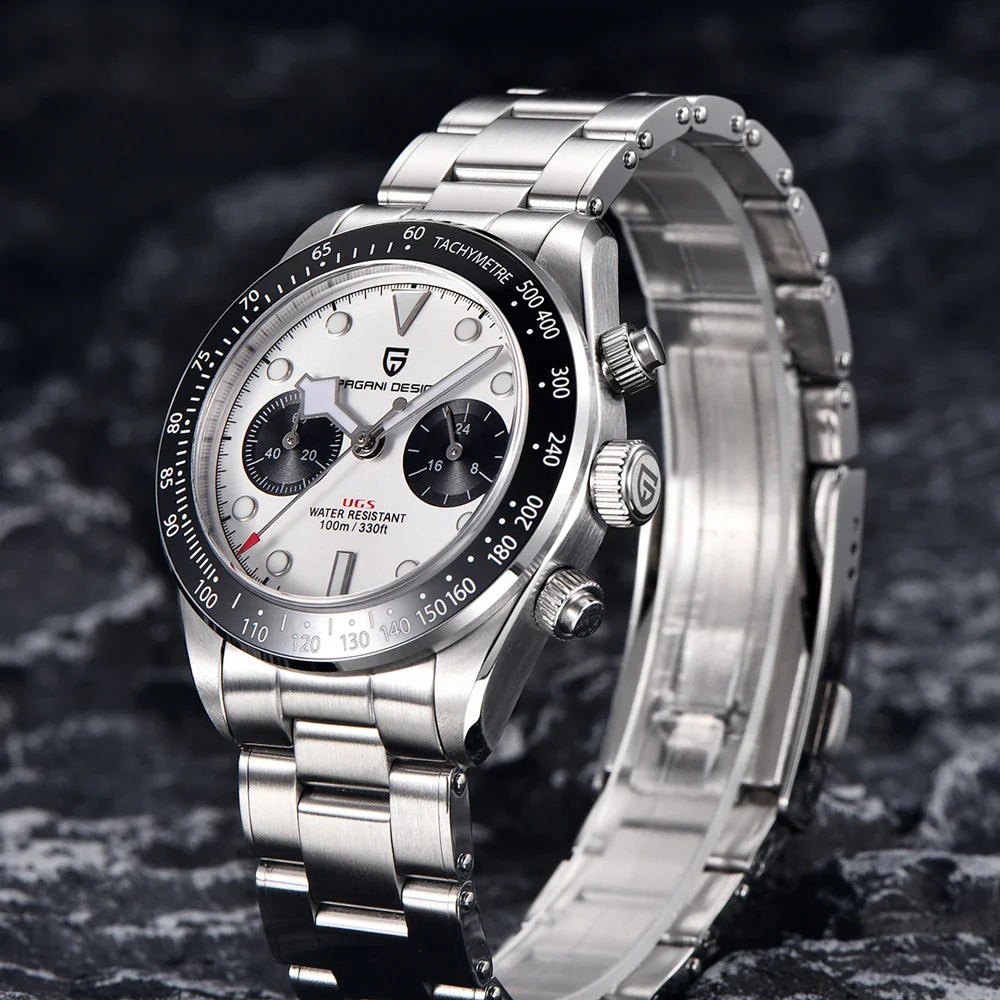 2025 New PAGANI DESIGN Retro Panda Men's Watches Quartz Wristwatch Top Luxury Watch For Man AR Sapphire Mirror Waterproof Clock