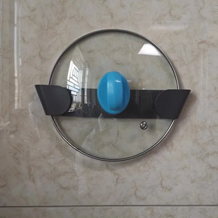 6PCS/Set Plastic Pot Lid Holder Wall-Mounted Hanging Holder for Pan