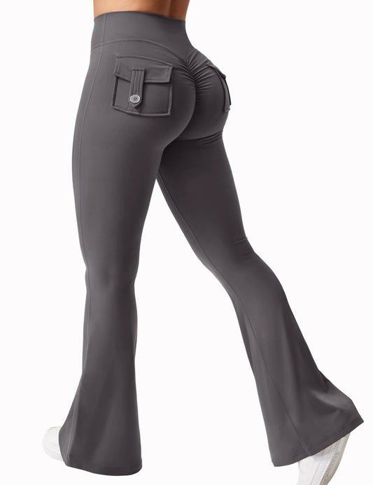 Newest Women Wide Leg High Stretch Yoga Leggings Naked Feeling