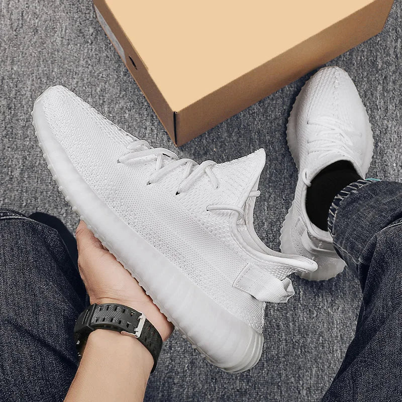 Women's Sports Shoes Mesh Lightweight Soft Sole Jogging Strap Breathable Fashion Sports Walking Casual Tennis Flat Shoes for Men