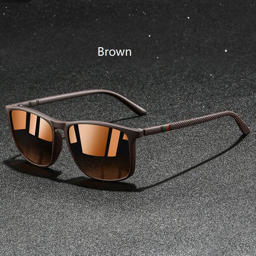 Fashion Colorful stripes Vintage Square Sunglasses For Men Women