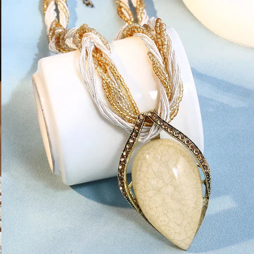 Fashion Bohemia Ethnic Handmade Necklace For Women Bijoux Multilayer