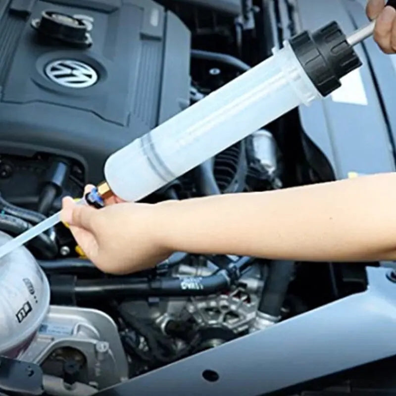 1.5L OilFluid Extractor Filling Oil Change Syringe Bottle Transfer