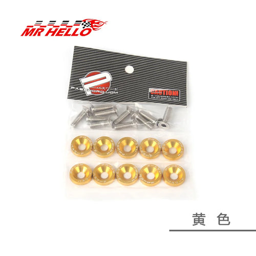 Improved Automotive Hexagonal Fasteners, Mudguard Washers, Bumper