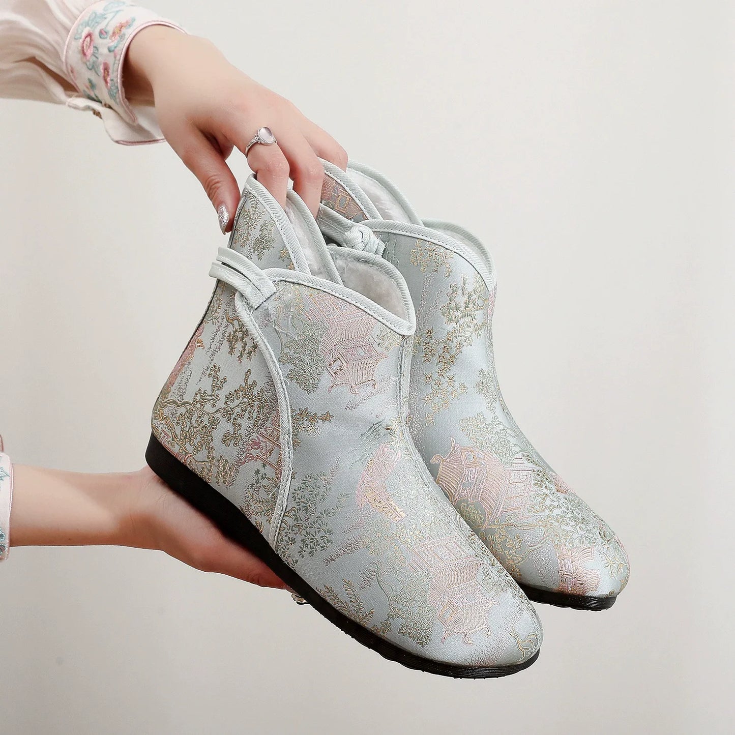 Fashion Thick Boots Casual Women Shoes Winter Boots Ladies Botas De Nieve Warm Botas Mujer Zapatos Cotton Shoes Woman Botines