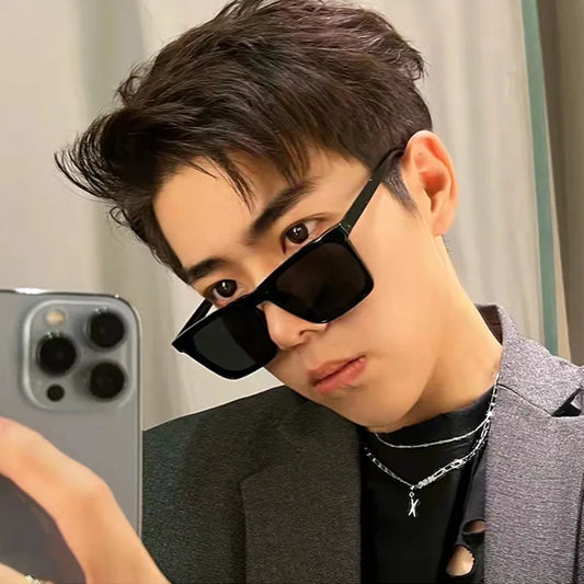 20224New Sunglasses Men's Driving Anti-UV Sunglasses Concave Shape