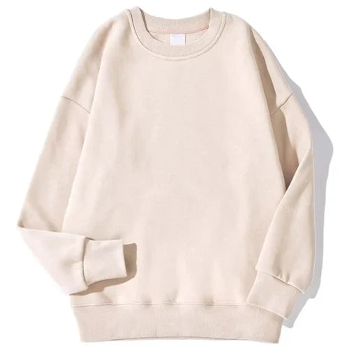 Autumn Winter Womens Solid Hoodie Fashion Warm Fleece Pullover Soft