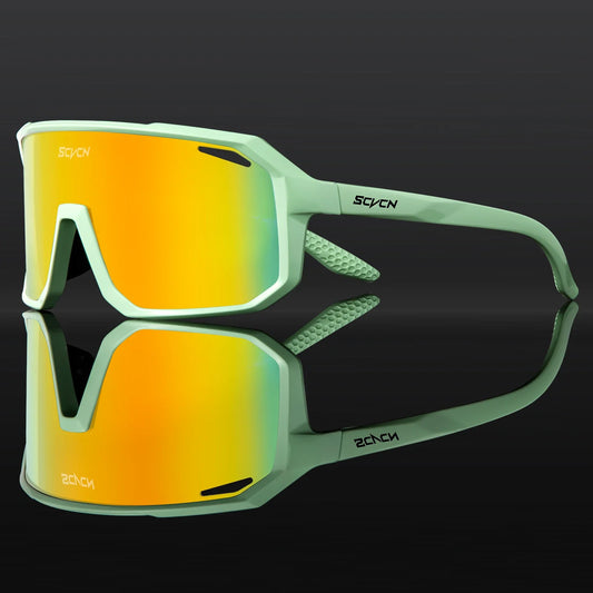 SCVCN New Cycling Glasses Bike Sunglasses Men UV400 Eyewear Outdoor