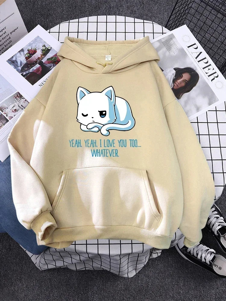 Pullover For Woman Fashion Korean Round Neck Hoodie Female Panda Sleeps Print New  Women'S Sweatshirt Warm