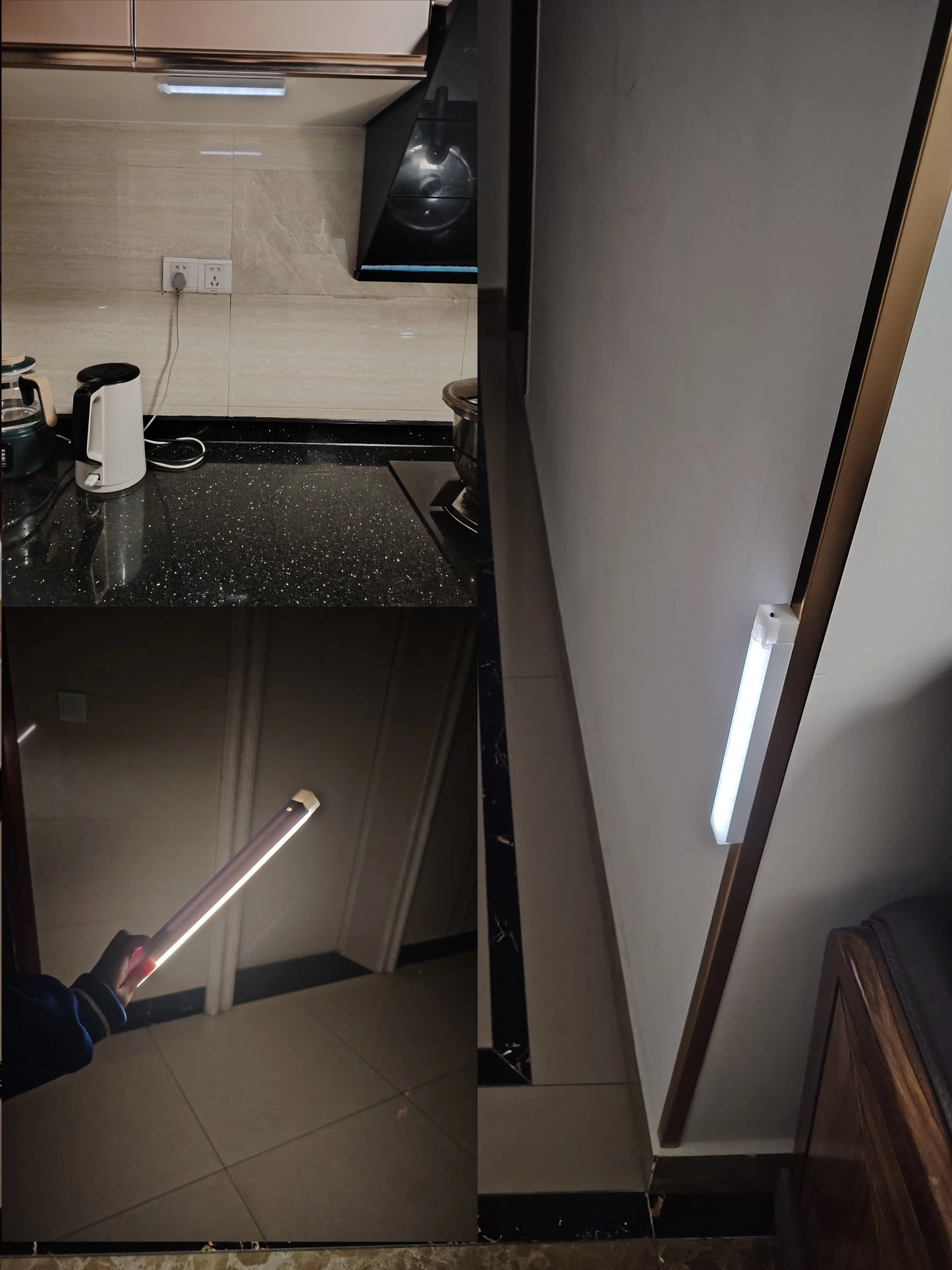 Wireless LED Motion Sensor Night Light with Magnetic Stripe USB
