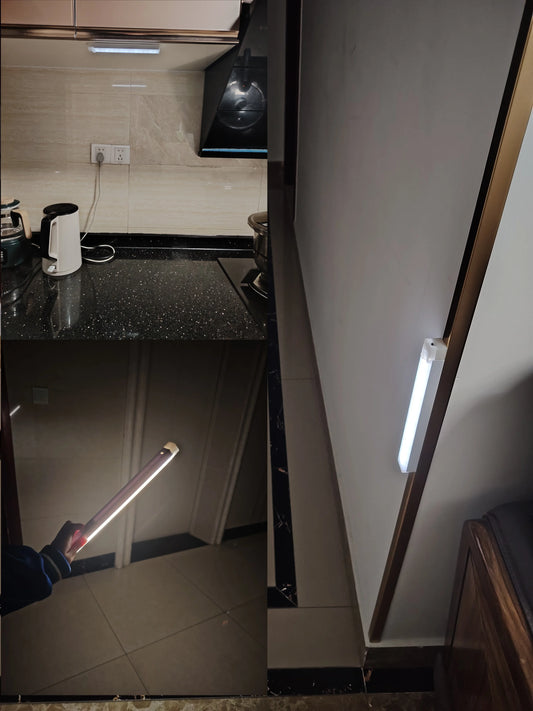 Wireless LED Motion Sensor Night Light with Magnetic Stripe USB