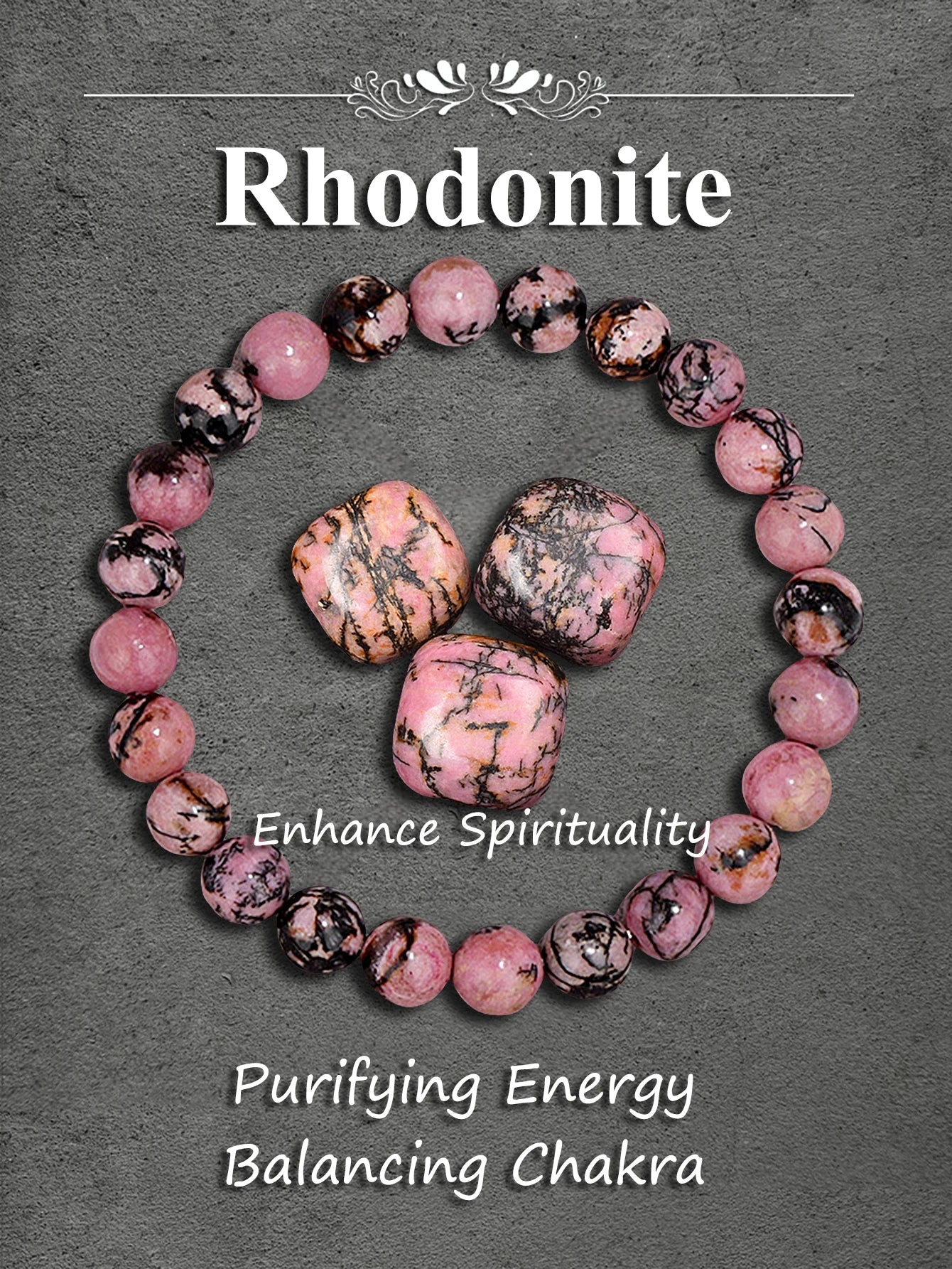 Natural Malachite Stone Beaded Bracelet for Healing Protection Positive Energy Spiritual Balance Yoga Meditation Chakra Jewelry