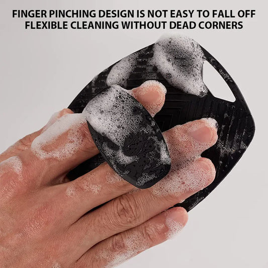Exfoliating Silicone Bath Brush Portable Massage Bath Brush Body