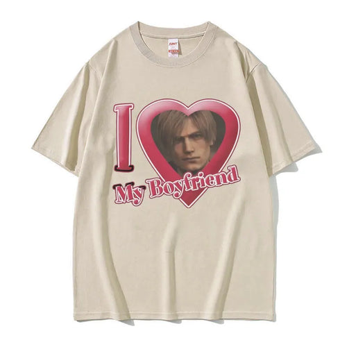 I Love My Boyfriend Leon S Kennedy Graphic T-shirt Men Women's