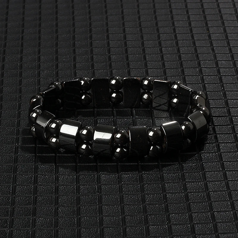 New Arrow Hematite Bracelet Men Fashion Weight Loss No Magnetic Therapy Bracelets for Women Stretch Health Care Bracelet Jewelry