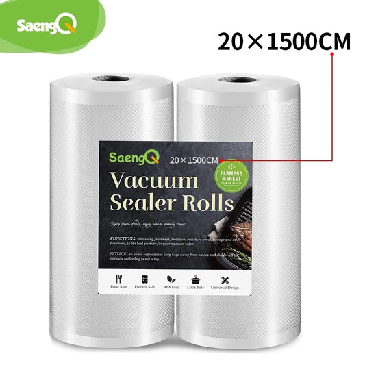 saengQ Vacuum Sealer bags Food Vacuum Bags Sous Vide Storage Bags For