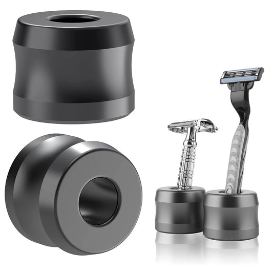 Safety Razor Stand, Aluminum Alloy Men's Shaving Stand for Bathroom