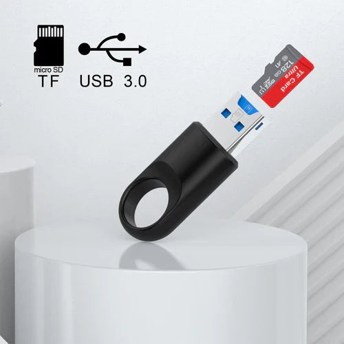 AJIUYU USB Micro SD TF Card Reader USB3.0 Mini Mobile Phone Memory
