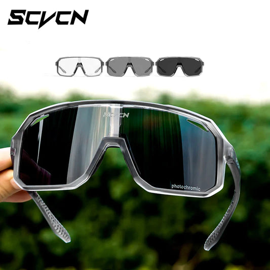 SCVCN Photochromic Cycling Sunglasses MTB Glasses Road Bike Cycling