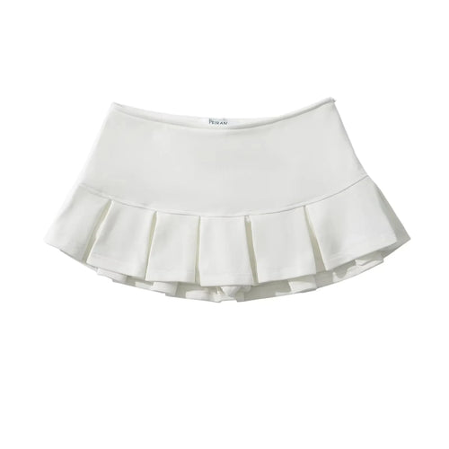 KEYANKETIAN New Women's Terry fabric Low waist Y2K Mini Skirt Wide
