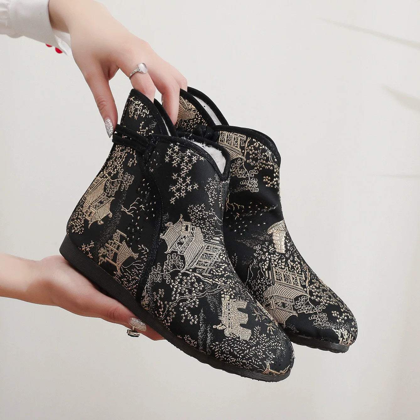 Fashion Thick Boots Casual Women Shoes Winter Boots Ladies Botas De Nieve Warm Botas Mujer Zapatos Cotton Shoes Woman Botines