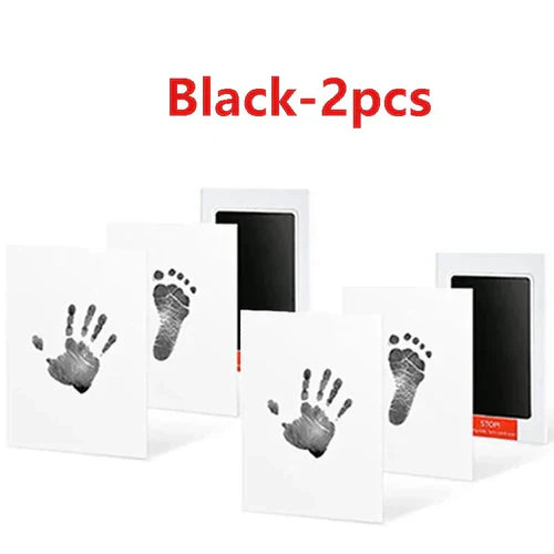 2/4pc Baby Handprint Footprints Ink Pads Safe Non-toxic No-Touch Skin