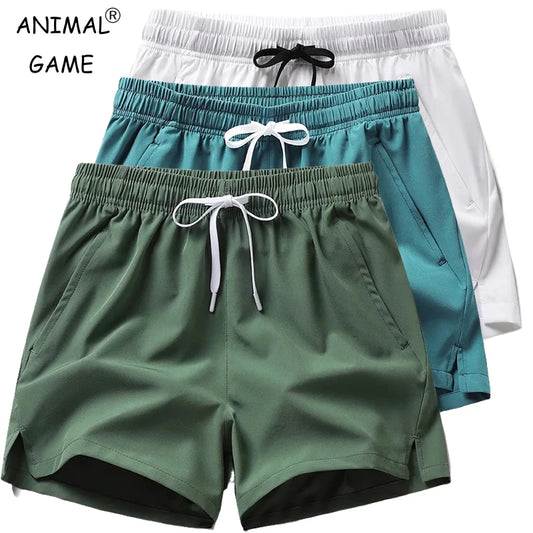 New Mens Fitness Lightweight Sweatpants Summer Casual Pockets Shorts