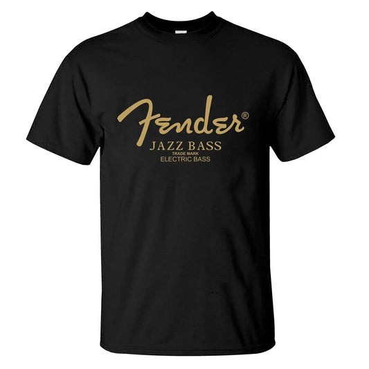 2025 Men Comfortable T Shirt Casual Fender Jazz Bass T-shirt Graphic