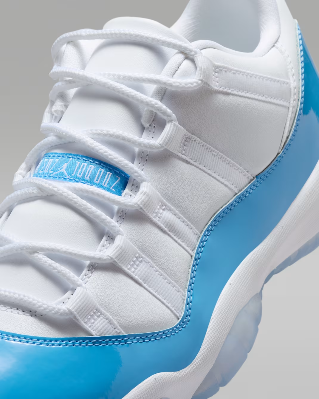 Air Jordan 11 Retro Low University Blue tongue detail